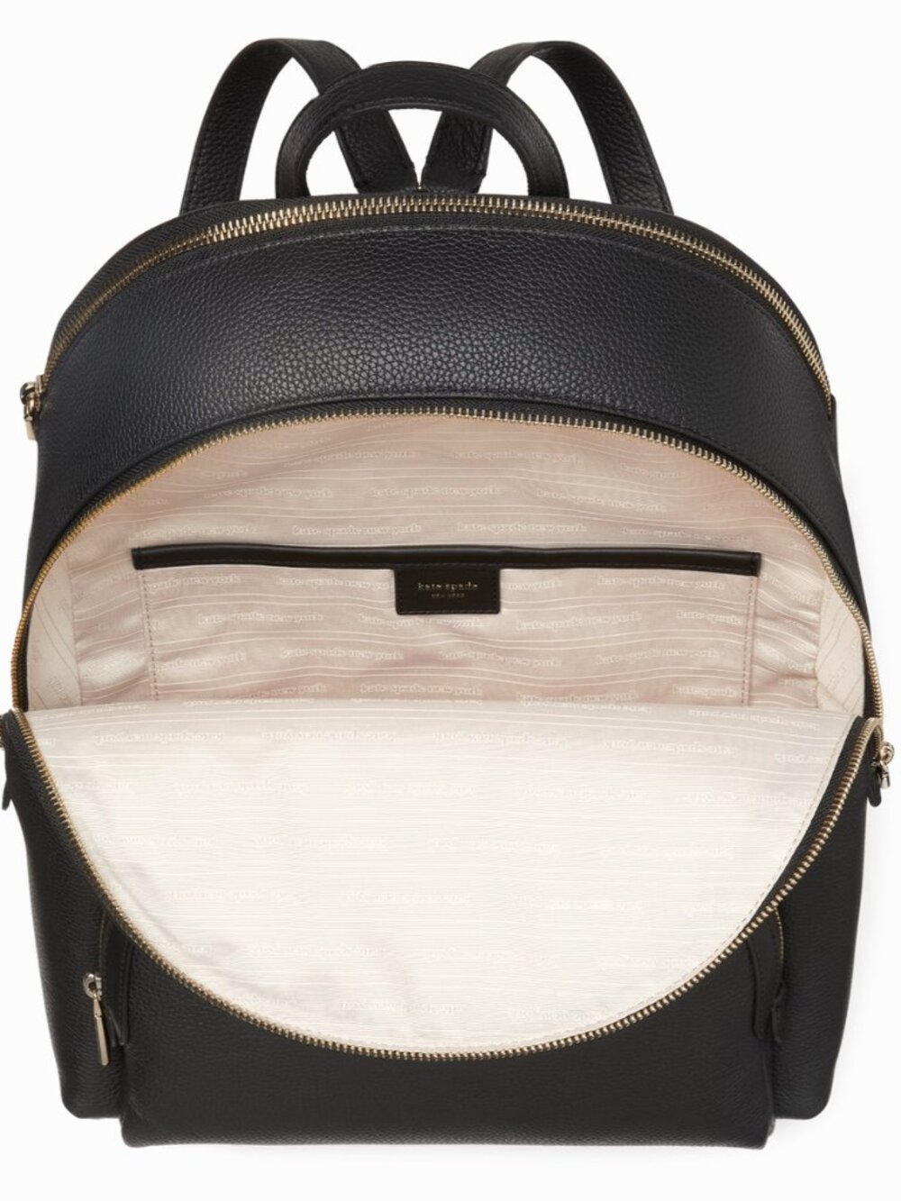 New Kate Spade Hudson Large Backpack Pebble Leather Black - Picture 6 of 6